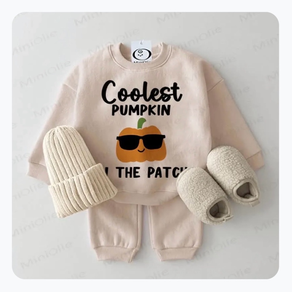 MiniOlie | Pumpkin Patch Sweat Set